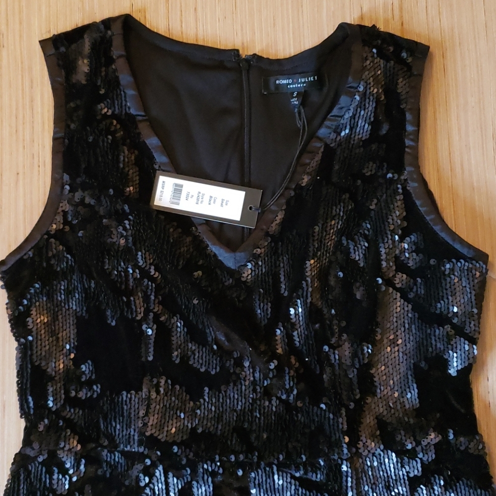 Romeo & Juliet Little Black sequin dress